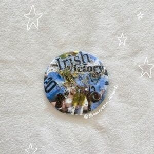 Notre Dame football game day glitter pin